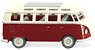 (HO) VW T1 Samba Bus - Purple/Cream White (Model Train)