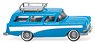 (HO) Opel Caravan `57 Light blue/White (Model Train)