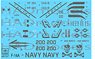 F-14A VF-84 Jolly Rogers Low Visibility USS NIMITZ Decal Sheet (Plastic model)