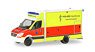 (HO) Mercedes-Benz Sprinter Fahrtec Ambulance `Police Department Hamburg / Rescue Service` (Model Train)