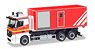 (HO) メルセデスベンツ アントス コンテナ輸送用トラック `ノルダーシュテット 自主消防隊` (鉄道模型)