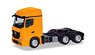 (HO) Mercedes-Benz Actros Streamspace 2.3 Trailer 3-Axle, Orange (Model Train)