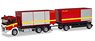 (HO)Scania CG 17 Roll-Off Container Truck `Fire Department` (Model Train)