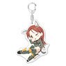 501st Joint Fighter Wing Strike Witches Road to Berlin Tehepero Big Acrylic Key Ring [Mina Ver.] (Anime Toy)