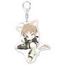 501st Joint Fighter Wing Strike Witches Road to Berlin Tehepero Big Acrylic Key Ring [Lynette Ver.] (Anime Toy)