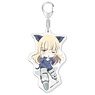 501st Joint Fighter Wing Strike Witches Road to Berlin Tehepero Big Acrylic Key Ring [Perrine Ver.] (Anime Toy)