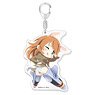 501st Joint Fighter Wing Strike Witches Road to Berlin Tehepero Big Acrylic Key Ring [Charlotte Ver.] (Anime Toy)