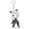 501st Joint Fighter Wing Strike Witches Road to Berlin Tehepero Big Acrylic Key Ring [Sanya Ver.] (Anime Toy)