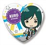 The Idolm@ster Side M Side Mini Heart Can Badge Glory Monochrome Kuro Kiyosumi (Anime Toy)