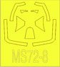 Mask Sheet for Spitfire Mk.XVI Bubbletop (Plastic model)