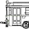 1/80(HO) Tamaden Type 60 Unpainted Kit Two Car Set (2-Car Unassembled Kit) (Model Train)