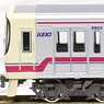 Keio Series 8000 (Single Arm Pantograph Car/8802 Formation/Rollsign) Additional Four Car Formation Set (without Motor) (Add-On 4-Car Set) (Pre-colored Completed) (Model Train)