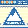 Yurucamp One Point Weatherproof Sticker [Blue] (Anime Toy)