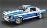 1966 SHELBY GT350 SUPERCHARGED BLUE WITH WHITE STRIPES (ミニカー)