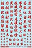 1/100 GM フォントデカール No.4「漢字ワークス・サムライ」 レッド (素材)