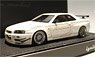Nissan Skyline GT-R Mine`s (R34) White (Diecast Car)