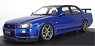 Nissan Skyline 25GT Turbo (ER34) Blue Metallic (Diecast Car)