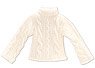 Fisherman`s High Neck Sweater (Off White) (Fashion Doll)