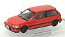 Honda Civic EF9 SiR 1990 Red (Diecast Car)