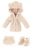 Kumakuma Room Wear Set (Obitsu 11 Wearable) (Beige) (Fashion Doll)