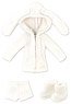 Pyonpyon Room Wear Set (Obitsu 11 Wearable) (White) (Fashion Doll)
