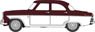 (OO) フォード ゾディアック MkII インペリアル マルーン/アーミンホワイト (鉄道模型)