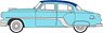 (HO) Pontiac Chieftain 4door 1954 (Mayfair Blue / San Marino Blue) (Model Train)