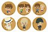 Detective Conan Vintage Pop Can Badge (Set of 6) (Anime Toy)