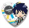 The Idolm@ster Side M Side Mini Heart Can Badge Glory Monochrome Takeru Taiga (Anime Toy)