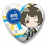 The Idolm@ster Side M Side Mini Heart Can Badge Glory Monochrome Ryo Akizuki (Anime Toy)