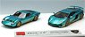 Lamborghini Superveloce Set Metallic Turquoise Green/Gold (Diecast Car)