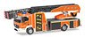 (HO) AMercedes-Benz Atego Rosenbauer Turnable Ladder Truck L32A `Holzminden Fire Department` (Model Train)