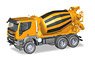 (HO) Iveco Trakker 6X6 Concret Mixer Truck, Orange (Model Train)