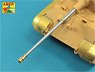 Barrel for German 8,8cm Kw.K 43/3 (L/71) gun used on King Tiger Production Turret (for Tamiya) (Plastic model)