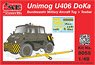 Unimog U406 DoKa Military Airport Tug + Towbar (Plastic model)