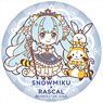 Snow Miku 2019 x Rascal Punipuni Can Badge [A] (Anime Toy)