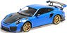 ポルシェ 911 (991.2) GT2RS 2018 ブルー/ゴールドホイール (ミニカー)
