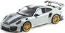 Porsche 911 (991.2) GT2RS 2018 Chalk w/Weissach Package w/Gold Magnesium Wheel (Diecast Car)