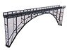 HN32 上路式アーチ橋(単線) グレー (鉄道模型)