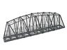 BN18 Curved Chord Truss Bridge (Single Track) Gray (Model Train)