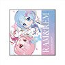 Re:Zero -Starting Life in Another World- Square Can Badge Ram & Rem (Childhood) (Anime Toy)