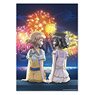 Senki Zessho Symphogear XD Unlimited Visual Acrylic Plate Fireworks that Two People Look Up (Hibiki & Miku) (Anime Toy)