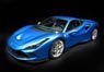 Ferrari F8 Tribute Geneve 2019 Blue (without Case) (Diecast Car)