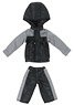 Mountain Parker & Short Pants Set (Black x Gray) (Fashion Doll)
