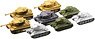 miniQ World Tank Deformed 7 Fighting Eastern Front Ver. (Tiger vs T-34) (Set of 8) (Shokugan)