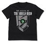 The Rising of the Shield Hero Small Shield Luminous T-Shirt Black S (Anime Toy)