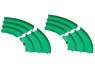 ミニ四駆 ジャパンカップ ジュニアサーキット カーブ (緑) 4枚セット (ミニ四駆)