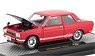 Auto-Japan 1970 Datsun 510 - Red w/Bright White Stripes (Diecast Car)