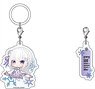 Re:Zero -Starting Life in Another World- Memory Snow Umbrella Charm Puni-Chara Emilia (Anime Toy)