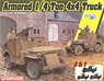 Armored 1/4-Ton 4x4 Truck w/.50-cal Machine Gun (3 in 1) (Plastic model)